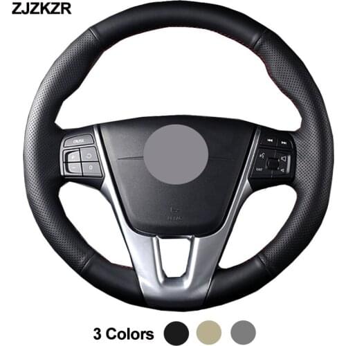 Car Auto Steering-Wheel Cover Wrap For Volvo S60 V40 V60 V70 2014 XC60 Braid on the Steering wheel Funda Volante Car Accessories