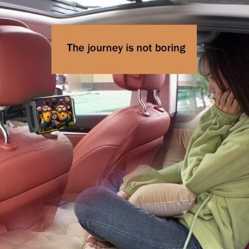 Rear seat car phone holder, multifunctional creative navigation car holder, rear pillow holder, auto interior accessories