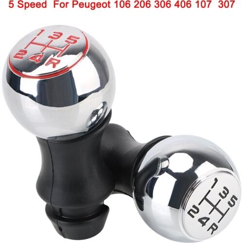 Car MT Gear Shift Knob Lever Shifter Handle Stick For Peugeot 106/1007/206/107/306/307/308/2008/301/3008/406/508/605/807