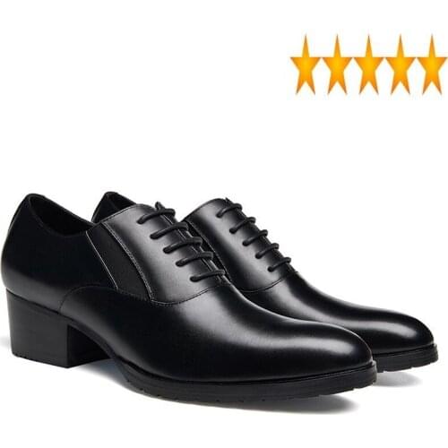Men Black Genuine Leather Business Round Toe Ankle Shoes New England Style Lace Up Spring Autumn Elegant Man Work Boots