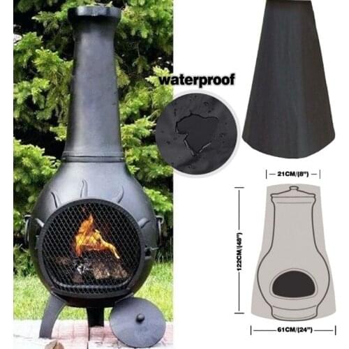 Fire Pet Cover Oxford Cloth Outdoor Stove Covers Outdoor Pizza Oven Cover Wood-Fired Charcoal Fired Bread Smoker Bbq Rain Cover