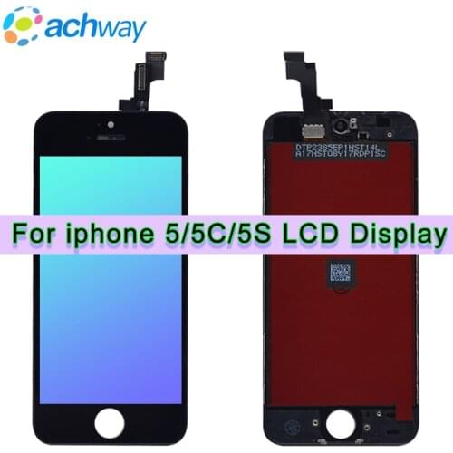 For 4.0" Apple iphone 5 LCD iphone 5S Display Touch Screen Digitizer Assembly For iphone 5C LCD Black/White Replacement Parts 5S