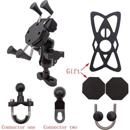 For Honda nc 750x NC700S NC700X nc 700s 700 x PCX 125 150 Motorcycle Mobile Phone Stand Holder With USB Charger 360 Rotatable
