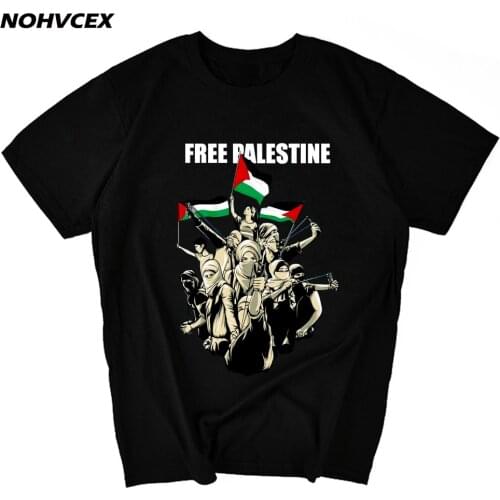 Free Safe Gaza Palestine T Shirt Vintage Customize Super Summer Top Designer Summer Style Trendy Short Sleeve