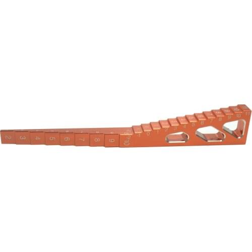 Aluminium alloy 2 in 1 Ride Height & Droop Gauge (BU) For 1/10 1/8 1/16 1/14 RC Touring Car & Drift car