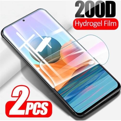 2pcs Full Curved Hydrogel Protective Film For Xiaomi Redmi Note 10 Pro Xiomi Redme 10Pro Note10 Cover Screen Protector Not Glass