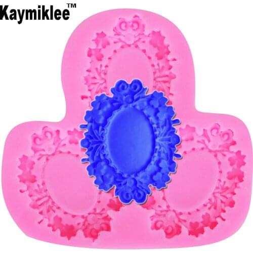 Kaymiklee F1139 FREE SHIPPING Bronze mirrors resin molds fondant mold,silicone mold,silicone cake fondant cake decorating tools