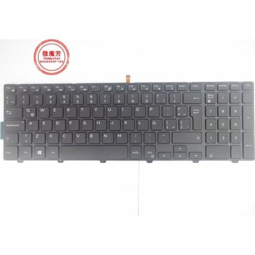 LA/SP Teclado Laptop Keyboard For Dell Inspiron 15 3000 3541 3542 3543 3551 3558 3552 3559 5547 5548 5558 5555 5551 5758 5755