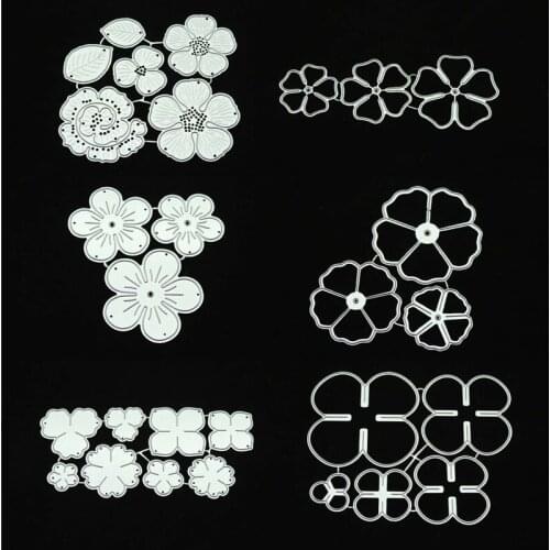 Flowers Metal Cutting Dies Daisy DIY Etched Dies Craft Paper Embossing Paper Cards Scrapbooking Craft Die Cuts