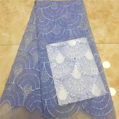 Fashion design 2BZL-20.62202 Nigerian fabric new African embroidered lace fabric for party dress