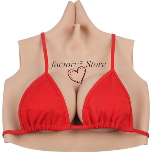 Breast Removal Clothing Silicone Chest Transdress Artificial Breast Chest Pad Latex Suit Body Shapers Women