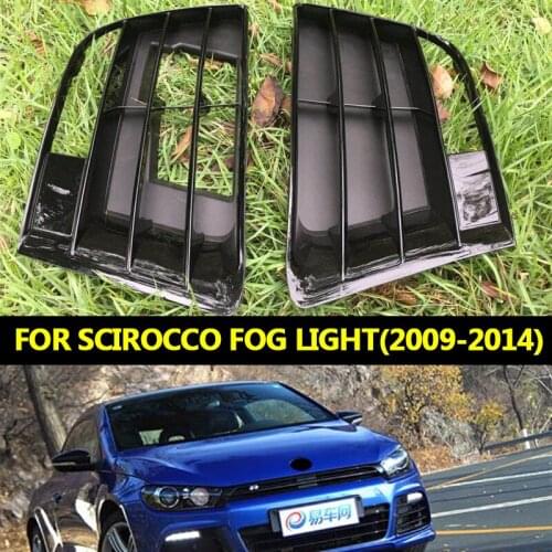 Front Left & Right Lower Bumper Fog Light Cover Vent Grille For V W Scirocco 2009-2014