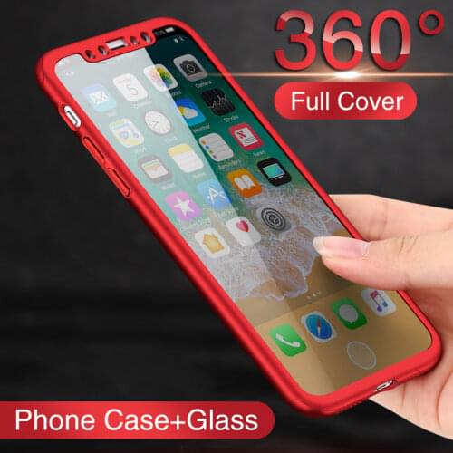 360 Full Body Front Back Phone Case For Iphone 12 11 Pro Max 8 7 6s Plus X XR XS 5S SE 2020 12 Mini With Transparent Glass Cover