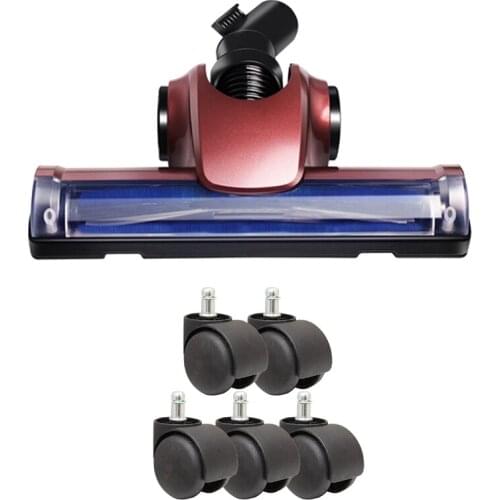 JFBL Hot 5 Pcs 50Mm Office Chair Roller Castor Wheels & 1 Pcs Vacuum Cleaner Head Brush