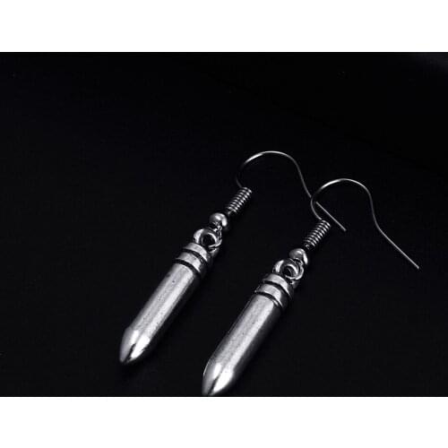 Trendy Vintage Bullet Shape Dangle Earrings for Women Girl Retro Drop Earrings Cute Small Object Earring Jewelry Bijoux