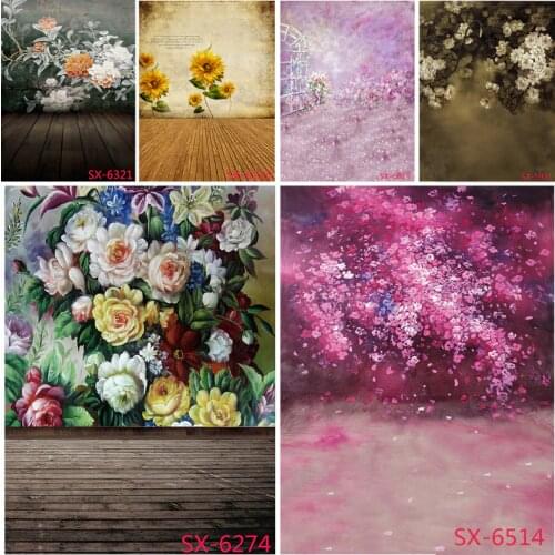 SHENGYONGBAO Vinyl Chinese Style Flower Themed Photography Backdrops Prop Vintage Portrait Photo Studio Background 2157 YXFL-88