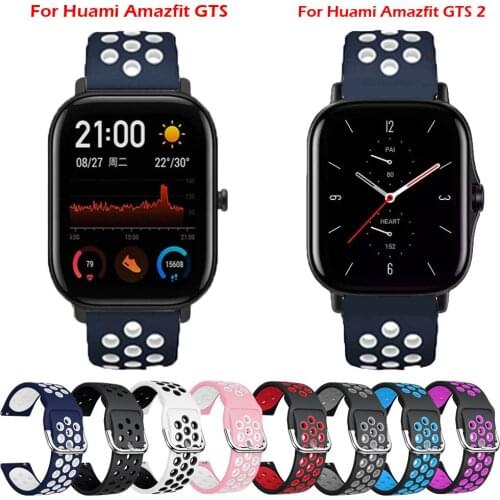 20mm silicone wristband For Huami Amazfit GTR 42/Bip/GTS/GTS 2 Quick installation of sports replacement smart watch accessories