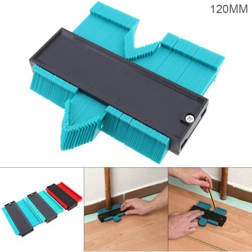 0-120mm ABS Plastic Symmetrical Contour Gauge with 1mm Accuracy and Three Colors Optional for Measuring Gauges Irregular Objects