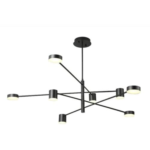 Nordic Led Indoor Pendant Light Fixture Modern Multi Heads Metal Hanging Lamp Luminaire Living Room Home Decoration Dining Gold