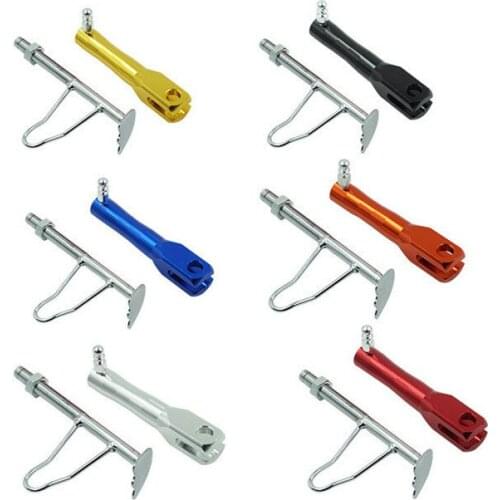 Universally Aluminum Alloy Motoycle Side Kickstand Scooter Parking Racks Motorbike Modified Support Foot Bracket