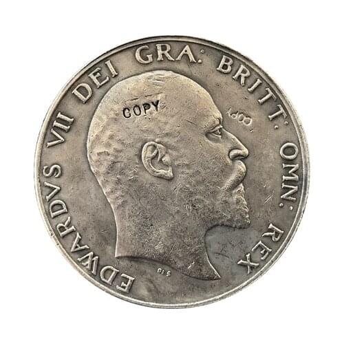 United Kingdom 1904 1/2 Crown- Edward VII copy coins