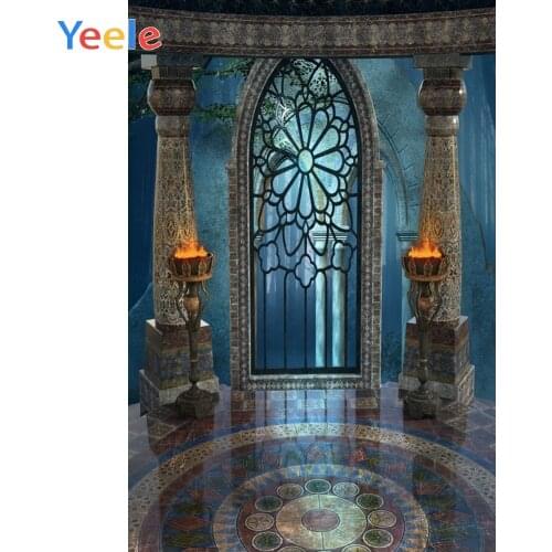 Halloween Backdrop Vintage Castle Window Pillar Vinyl Photography Backdrops Photographic Background For Photo Studio Photophone