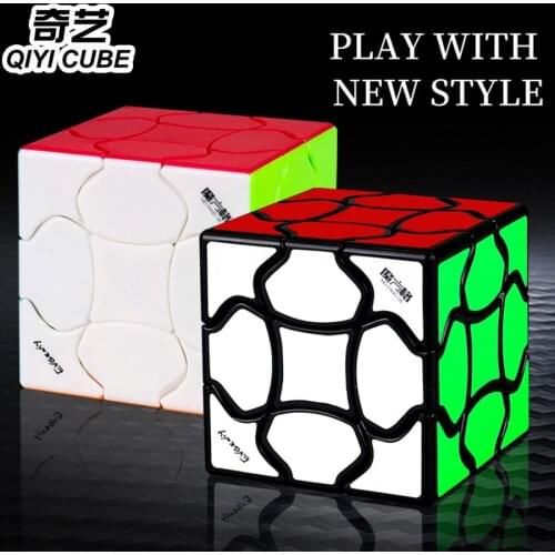 Magic cube puzzle QiYi MoFengGe cube 3x3x3 3x3 petal leaf shape cubes professional educational toys petaline game puzzles