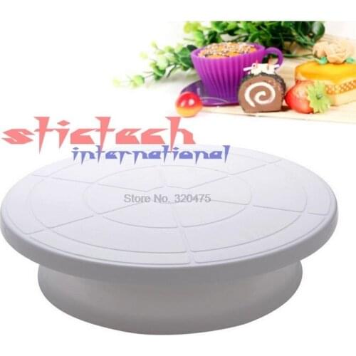 By dhl or ems 50 pcs Rotating cake decorating stand hot sale Revolving platform swivel plate Turntables baking tools