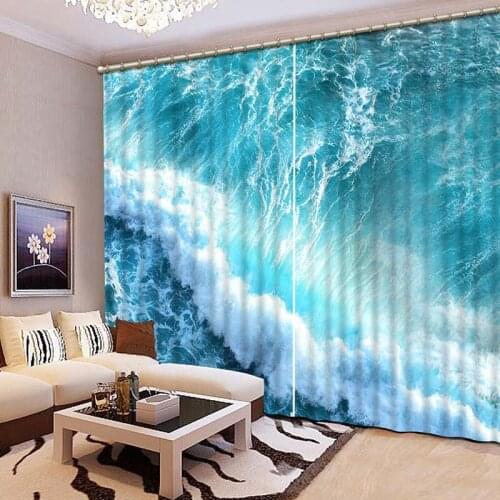 High Quality 3D Printing Curtains Visual Enjoyment Lifelike HD 3D Curtains Bedroom Living Room Sunshade Window Curtain CL-081