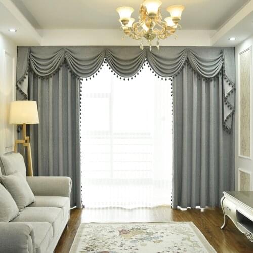 Upscale European Ultra Soft Velvet Shading Curtains for Living Dining Room Bedroom