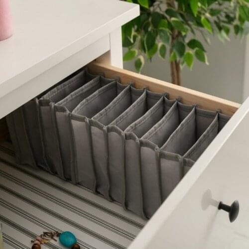 Accordion Mold 11 Section Drawer Organizer Foldable Home Decor Organizer Socks Bra Laundry Fold Dormitory Closet Home Separated