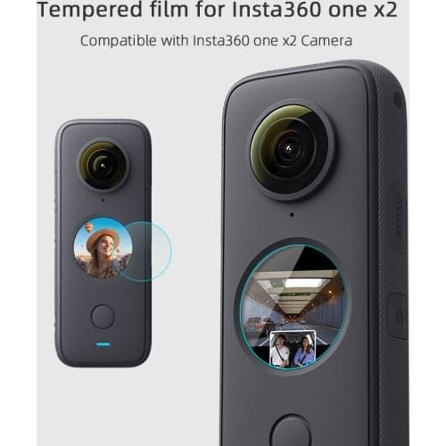2pc for Insta360 ONE X2 Tempered glass Film Screen Protector For Insta 360 ONE X2 Camera Len Film Glasses Protection Accessories