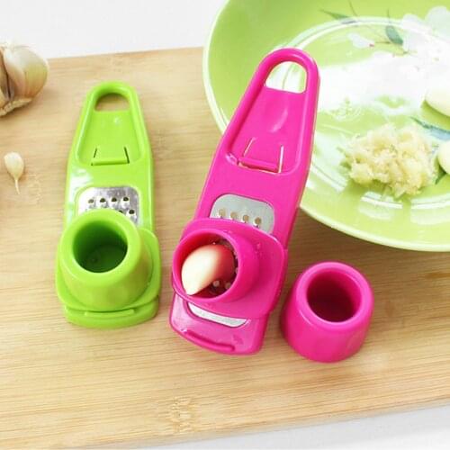 Hot Sale Useful Kitchen Household Multifunction grinding garlic ginger mill is cut garlic press