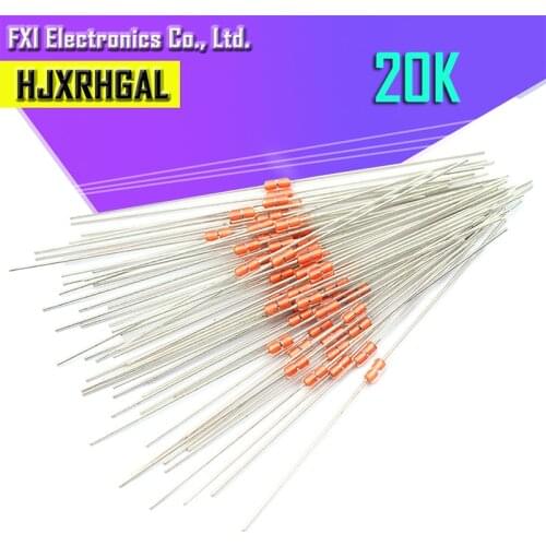 20 pcs Thermal Resistor MF58 3950 B 20K ohm 5