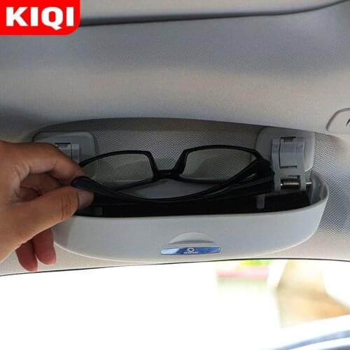 KIQI Car Sunglasses Case Glasses Holder Box Storage Boxes Fit for Infiniti QX30 QX50 QX60 Q50L Q70L Accessories