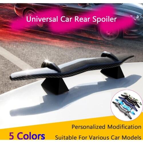 Car Spoiler Universal Tuning Car Rear Spoiler Wing Rear Truck Lip 50x6.5cm ABS Tuning Rear Car Wing Racing Spoiler Clamp