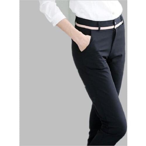 Spring Summer Autumn Women Pants Female CasualTrousers Silm OL Formal Plus Size Straight Pants Harem Pants Women LY82