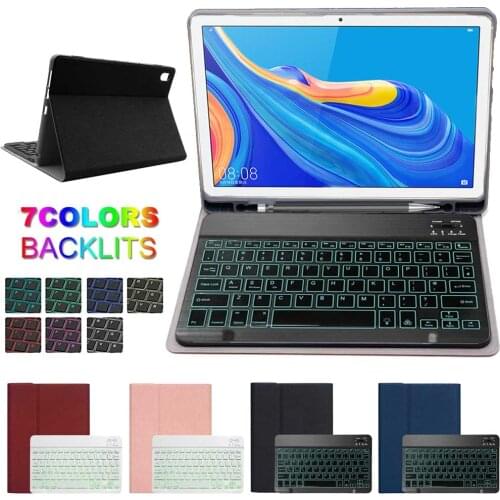 Backlight Bluetooth Keyboard Tablet Case For Huawei M6 10.8" PRO VRD-L09 2019 Case Wireless Keyboard Leather Flip Stand Cover