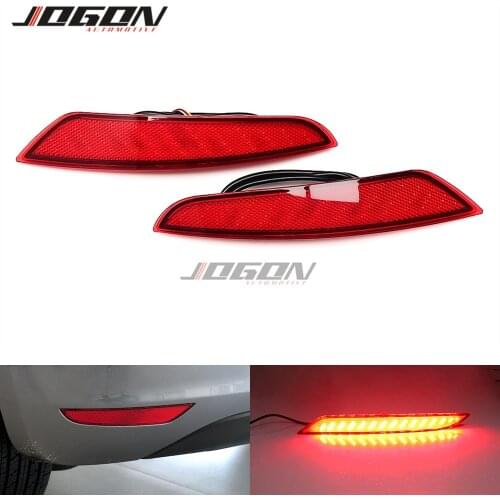 For VW GOLF 6 MK6 VI 2009-2013 NOT R GTI Rear Bumper Reflector Fog Light Braking Lamp LED Dynamic Turn Signal Light