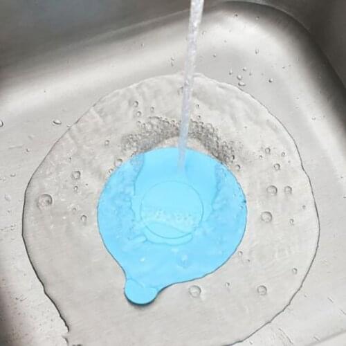 Leak-proof Kitchen Sink Stopper Filter Multi-purpose Bathroom Floor Sucker Drain Plug Silicone Waterproof Sink Cover Stoppers