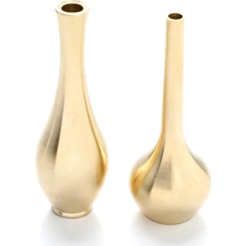 Mini Pure Copper Vase Gold Home Decor Living Room Decoration Antique Vase Tall Vase Unique Flower Vase Nordic Vase