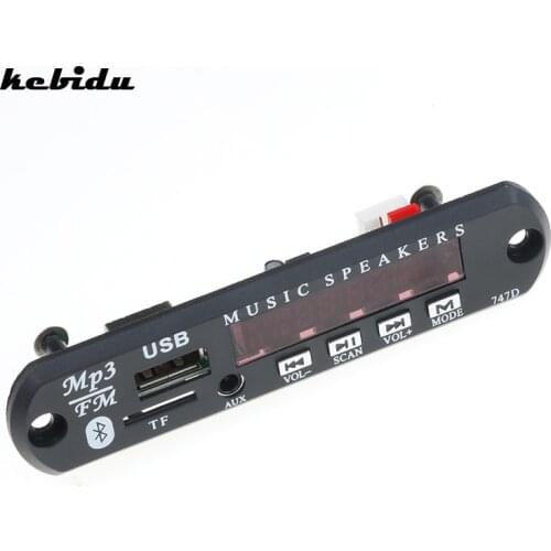 MP3 Decoder Bluetooth Wireless Bluetooth 5V-12V MP3 WMA Decoder Board Audio Module USB TF Radio For Car Remote Music Speaker