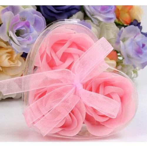 Rose Flower Petal Bath Body Soap Valentines Day Teachers Day Wedding Party Gift Box For Your Good Friend