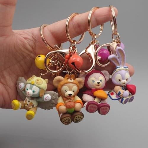 Duffy Stella Lou ShellieMay Autumn Limited Edition Forest Series Key Chain Gifts for Kids Disney Anime Key Ring for Girls Loli
