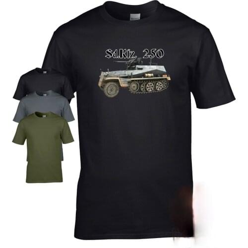 Sd Kfz 250 German halftrack WW2 military armour Men T-shirt World of war Tanks