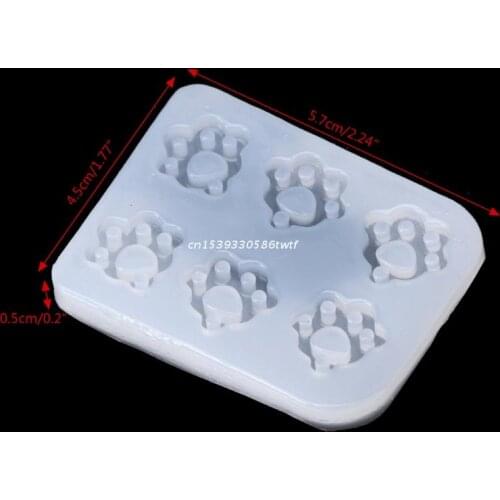 Cat Claw Paws Silicone Fondant Mold Jewelry Pendant Making Epoxy Resin Mold Tool Dropship