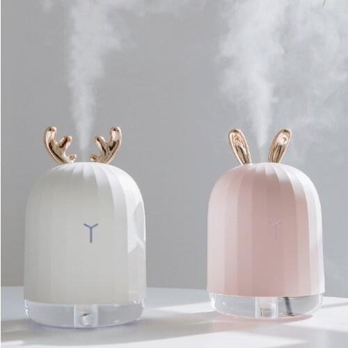 Ultrasonic Air Humidifier usb Essential Oil Diffuser Electric Aromatherapy USB Humidifier Car Aroma Diffuser With 7 Color Lights