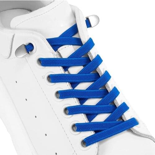 Metal lock No tie shoe Laces Elastic Shoelaces Flat Of Sneakers Multi color options Free to match Lazy Shoelace Unisex 1 pair