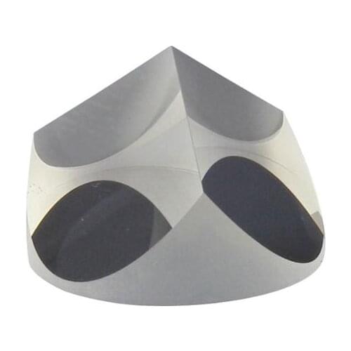 1PCS64mm diameter Corner Cube Prism, 48mm height Trihedral Retroreflector,5 arc secs