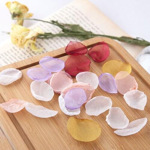 10pcs Korean Cute Fairy Style Romantic Gauze Flower Earrings For Women Girls Trendy Disc Diy Jewelry Hair Accessories Materials